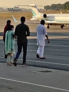 Pawan Kalyan at the airport