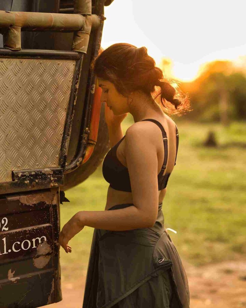 Shraddha Das in black bra