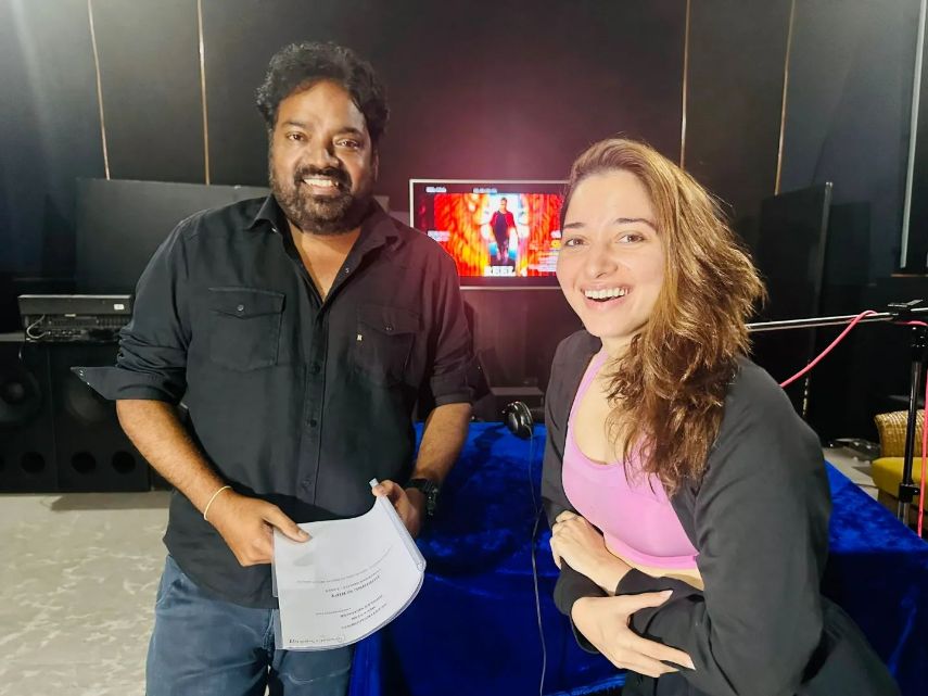 Milky Beauty Tamannaah completes her dubbing for Bholaa Shankar