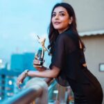 kajal aggarwal black dress